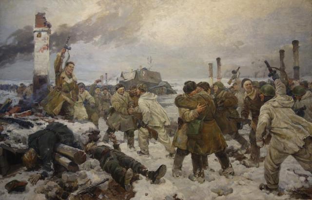 Серов Вл.А., Серебряный И.А., Казанцев А.А. Прорыв блокады 18 января 1943 года. 1943 Серов Вл.А., Серебряный И.А., Казанцев А.А. Прорыв блокады 18 января 1943 года. 1943
